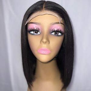 100% Virgin Hair 5x5 Glue-Less 10inch Bob Wig Unit
